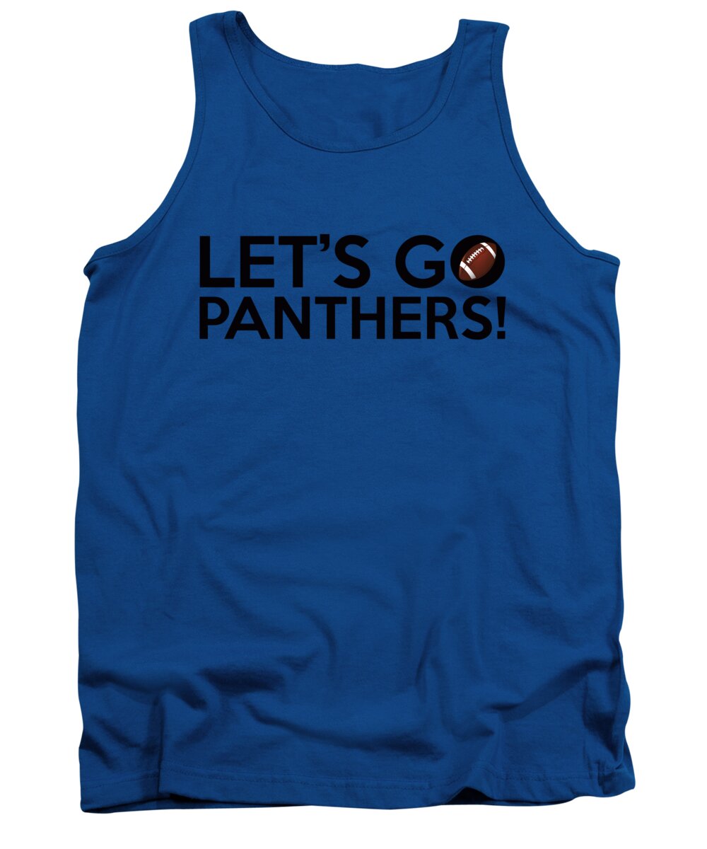 Carolina Panthers Tank Top featuring the painting Let's Go Panthers by Florian Rodarte