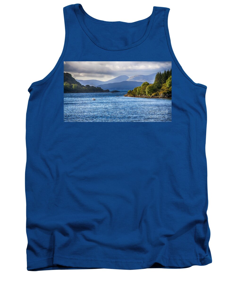 Isle Of Mull Tank Top featuring the photograph Looking to the Isle of Mull 3 by Chris Thaxter
