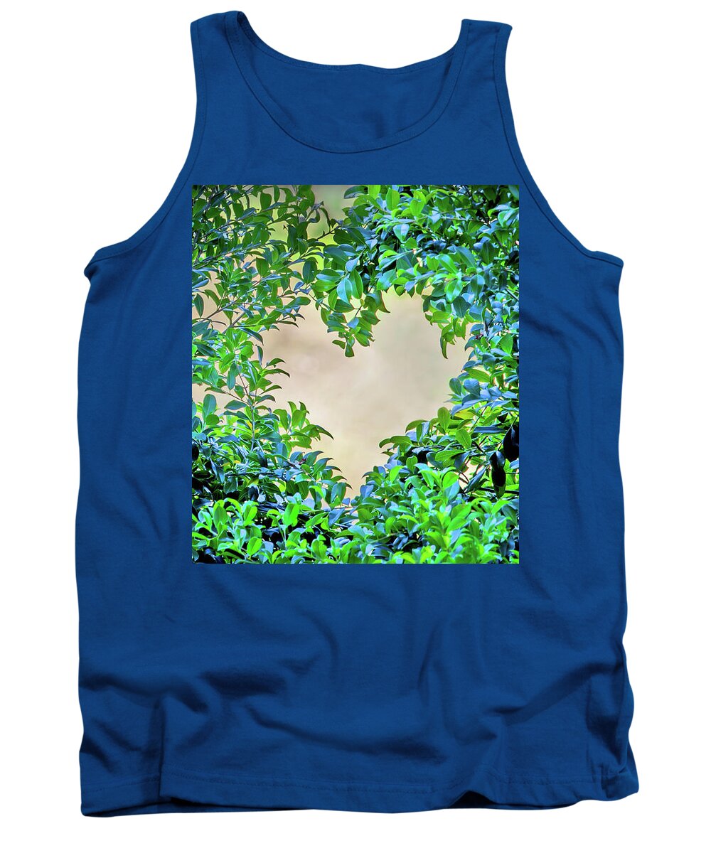 Loveheart Tank Top featuring the photograph Love Leaves by Az Jackson
