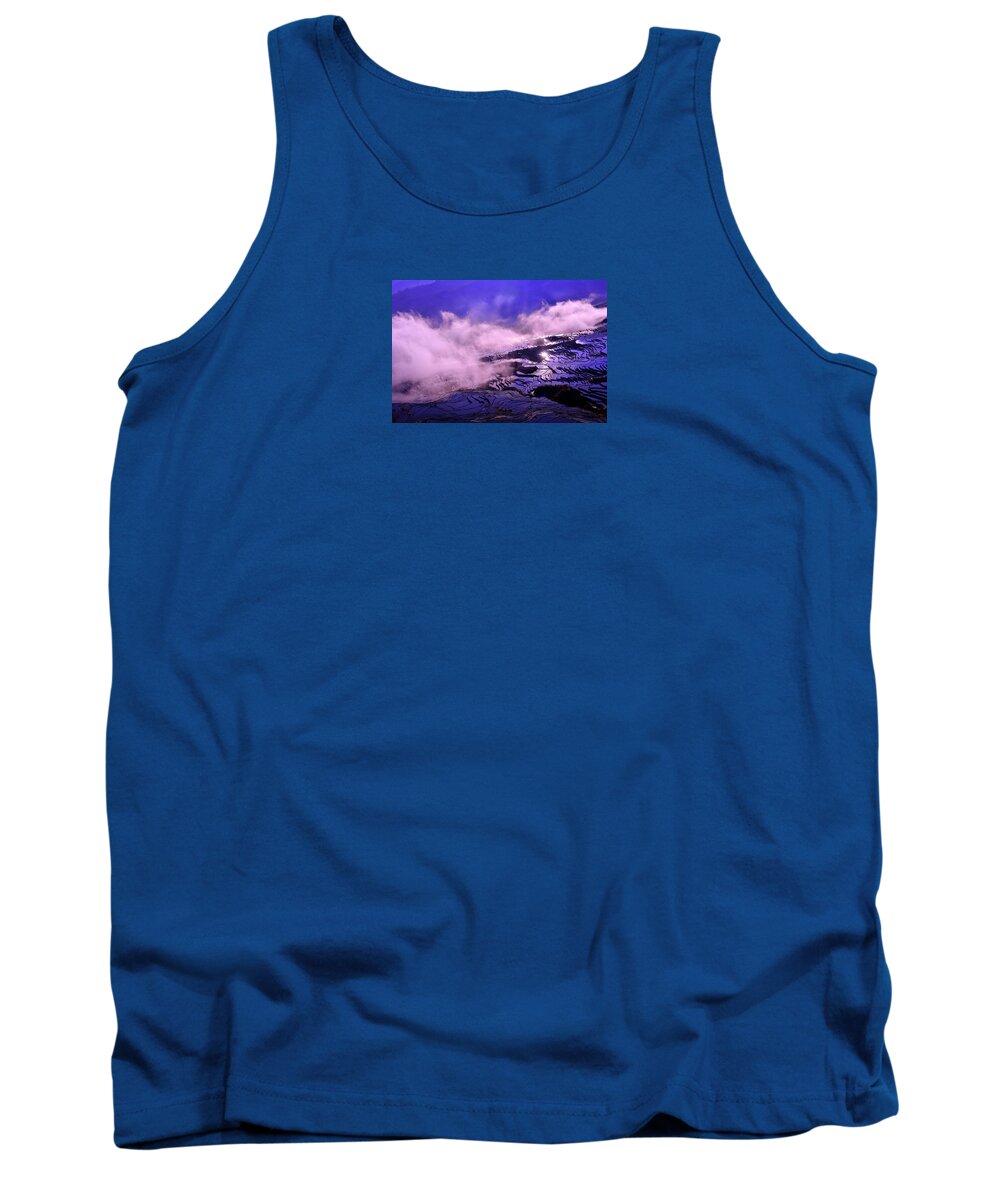 Yuanyang Tank Top featuring the photograph Misty dream by Midori Chan