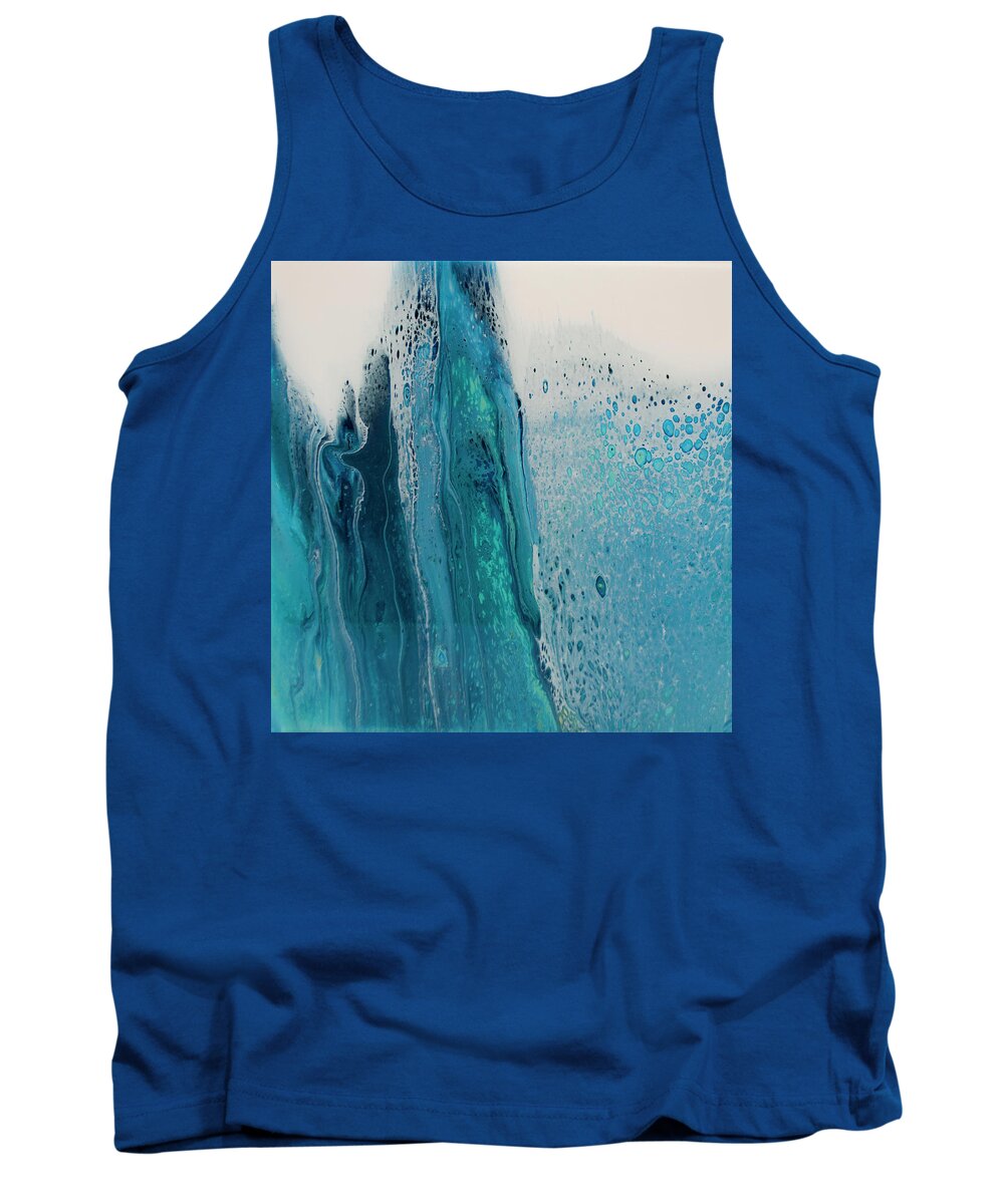 Ocean Tank Top featuring the painting My Soul to Sea by Joanne Grant