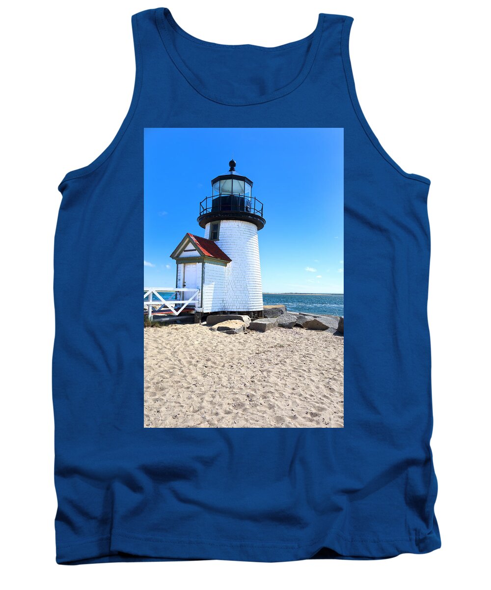 Nantucket Lighthouse Tank Top featuring the photograph Nantucket Lighthouse #1 by Carlos Diaz