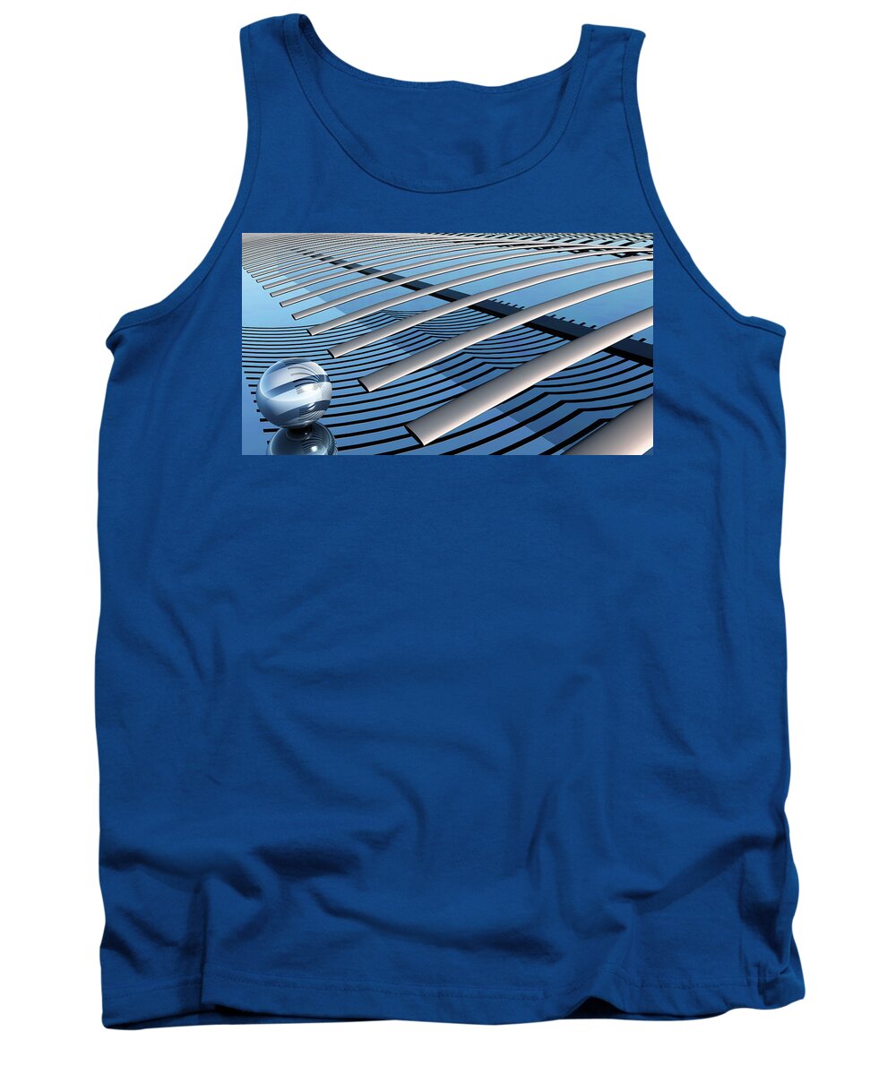 Abstract Tank Top featuring the digital art On The Verge by Richard Rizzo