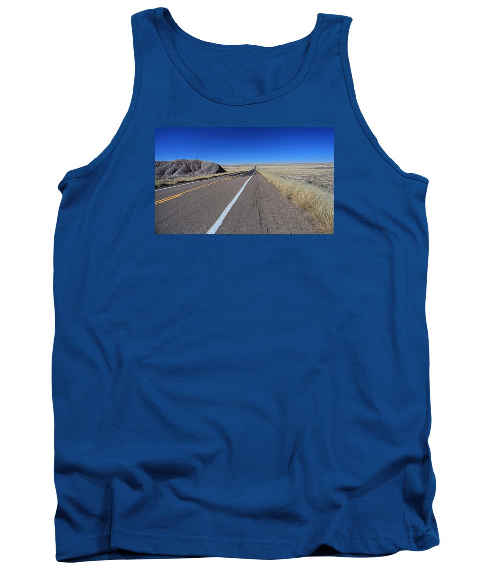 Arizona Tank Top featuring the photograph Open Road by Gary Kaylor