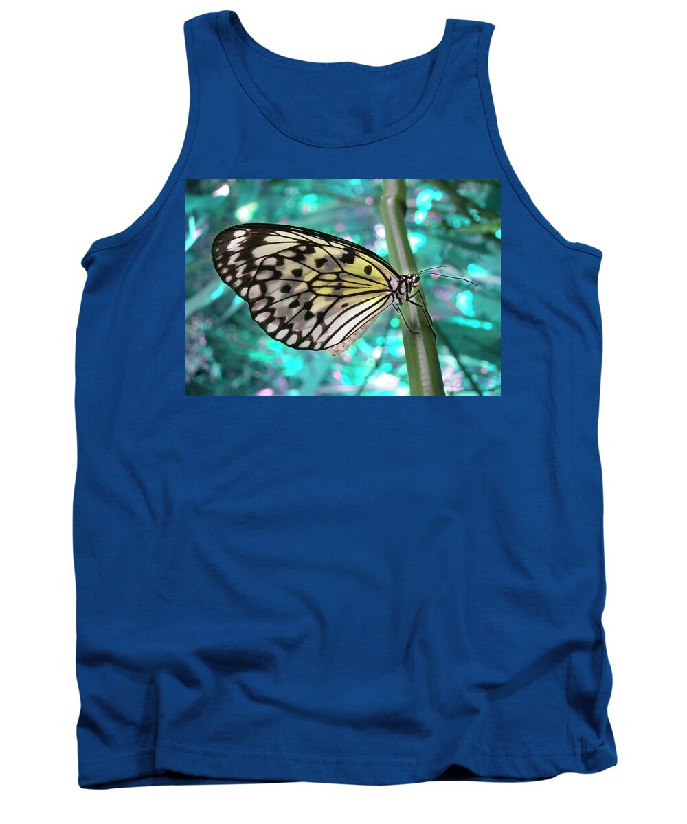 Aqua Tank Top featuring the photograph Paper Kite by Shelley Neff