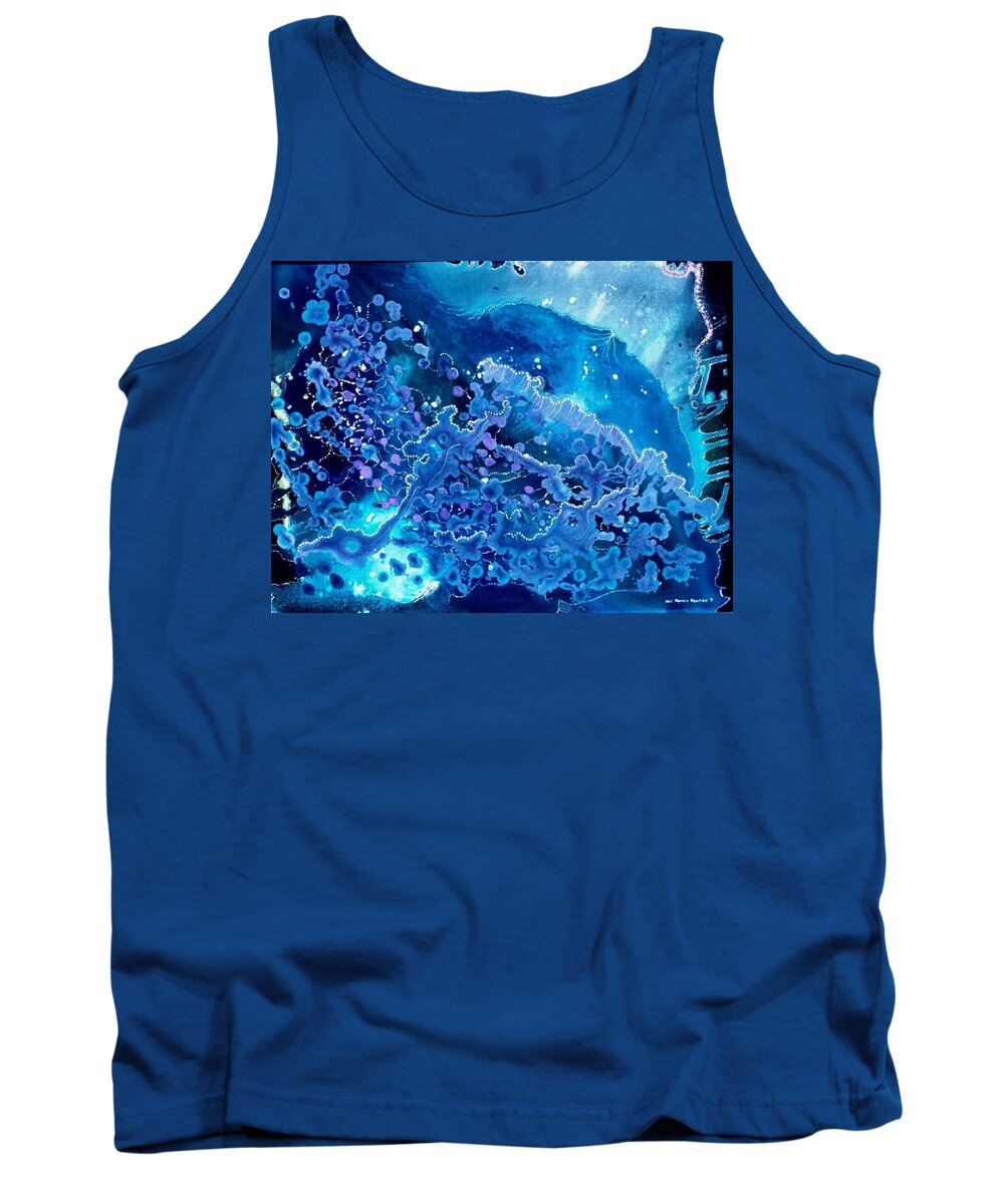 Beach House Tank Top featuring the painting Portugese Man of War by Lee Pantas