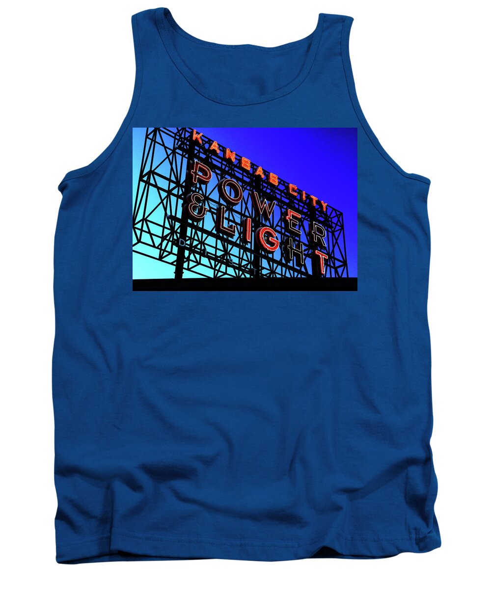 Neon Tank Top featuring the photograph Power and Some Light by Christopher McKenzie