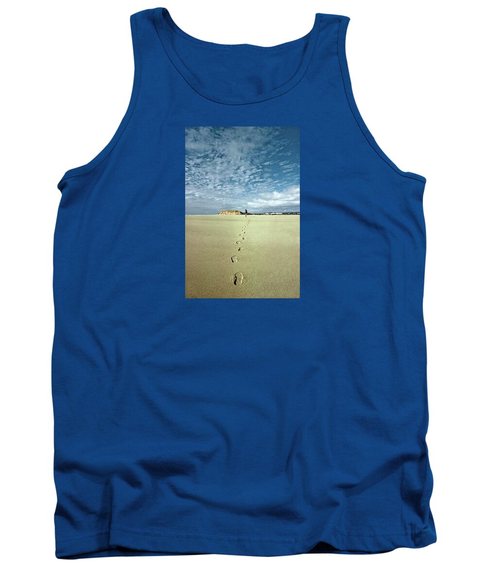 The Walkers Tank Top featuring the photograph Sand Script by The Walkers