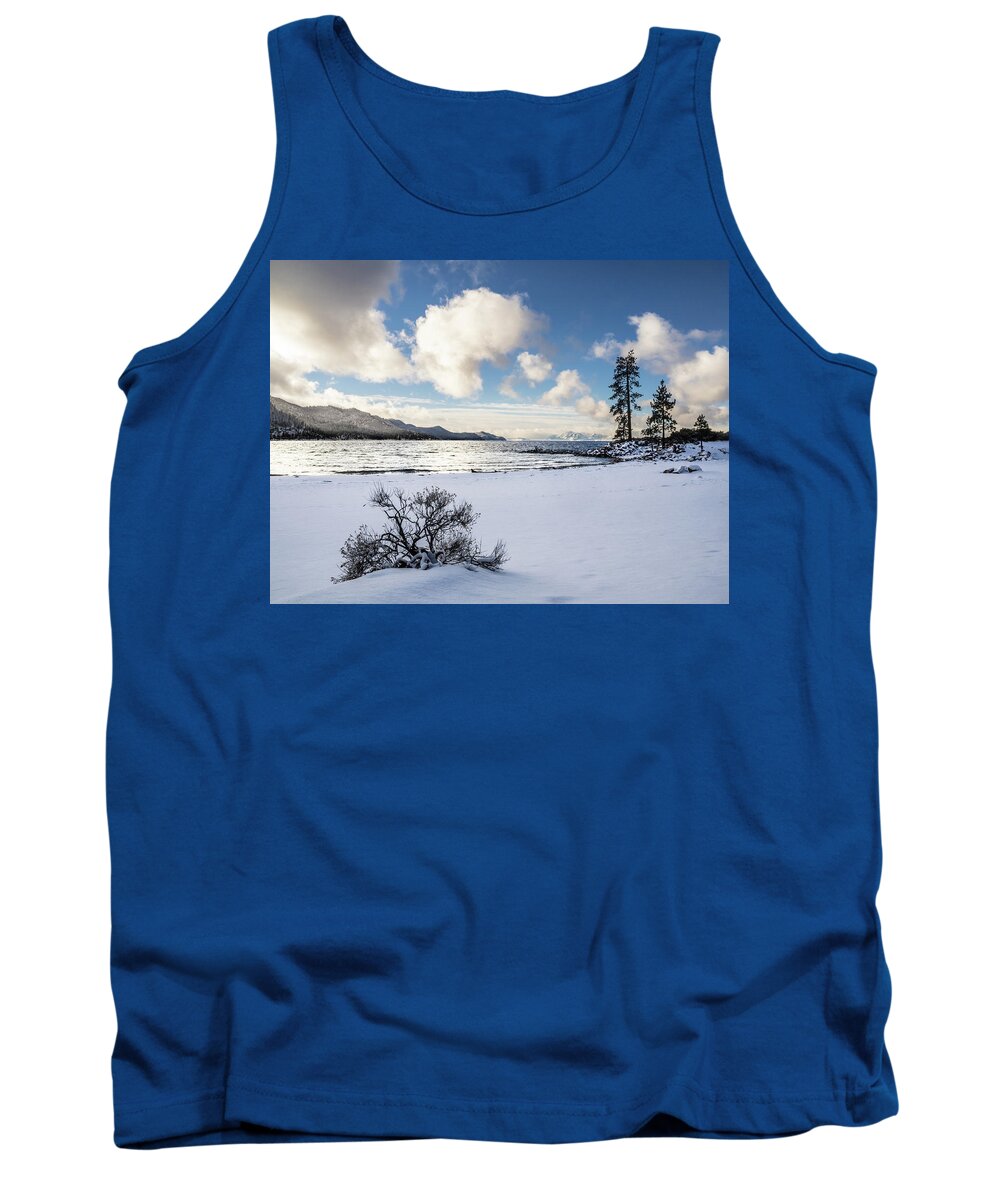 Snow Tank Top featuring the photograph Snow Harbor by Martin Gollery