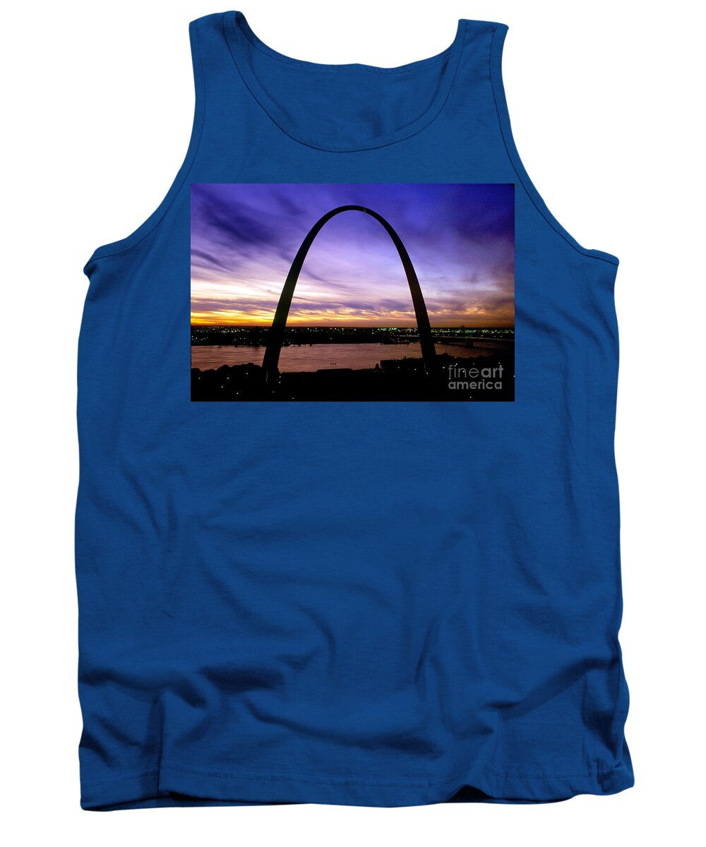 The Gateway Arch Tank Top featuring the photograph St. Louis, Missouri by Wernher Krutein