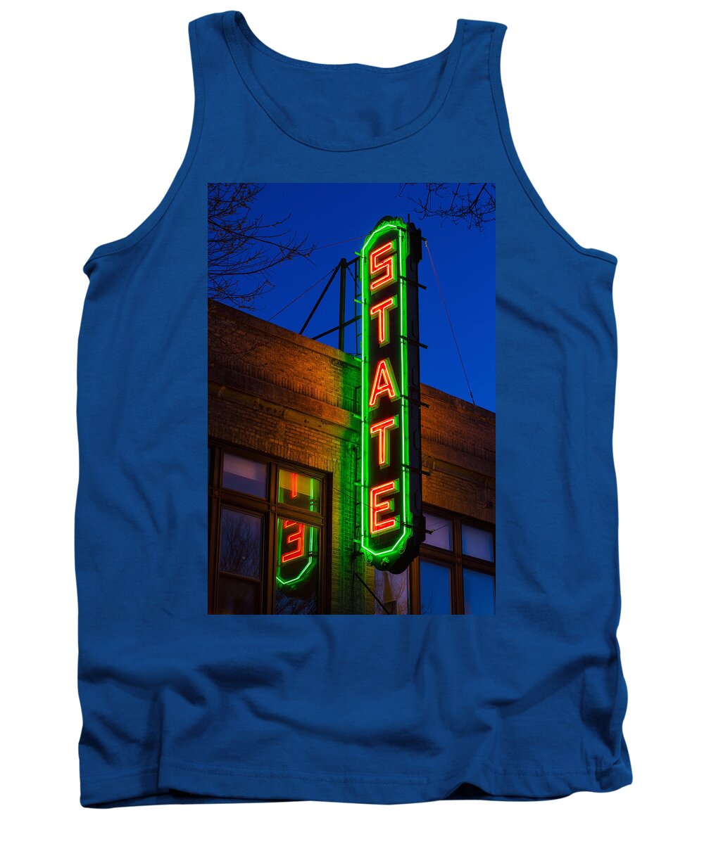 State Theatre Tank Top featuring the photograph State Theatre - Ithaca by Stephen Stookey