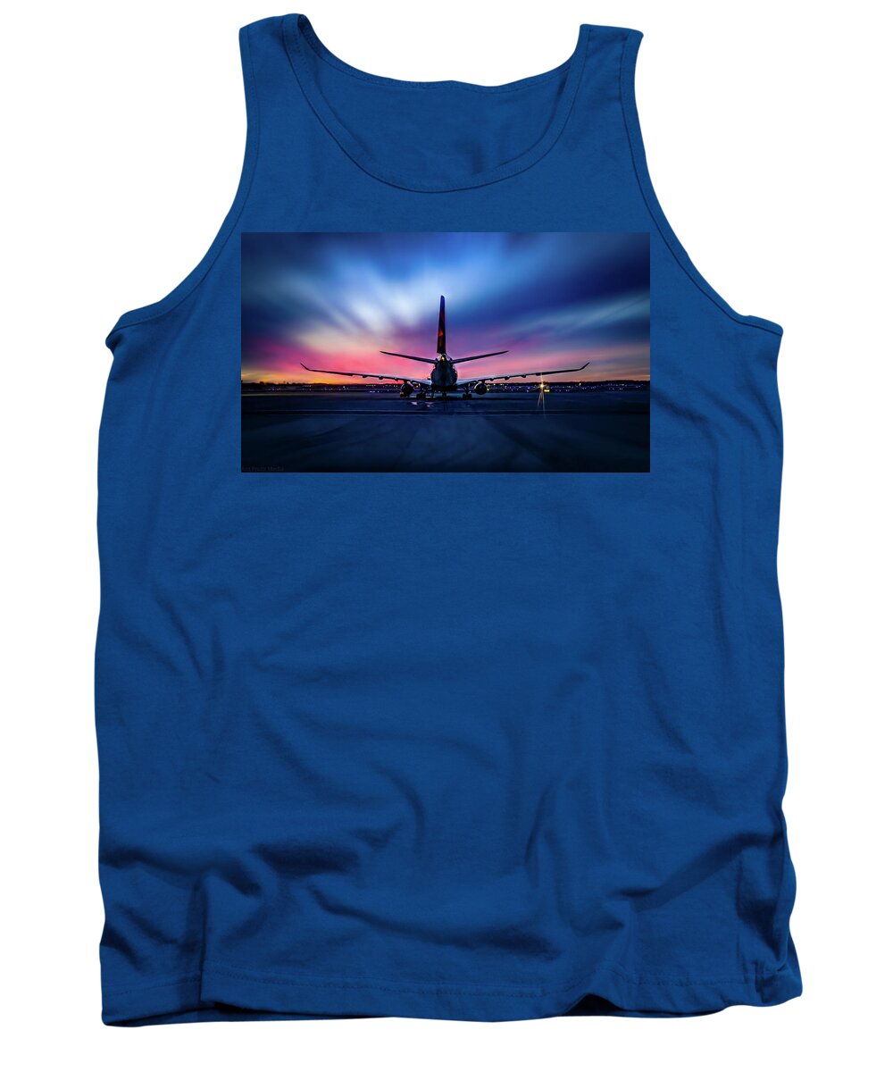 Airline Tank Top featuring the photograph Sunset Flight by Ant Pruitt