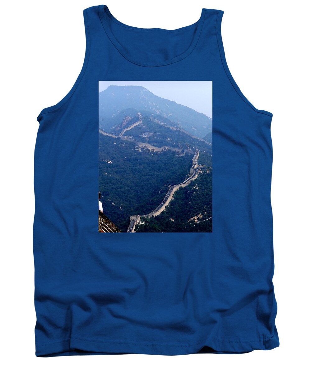 China Tank Top featuring the photograph The Great Wall by Darcy Dietrich