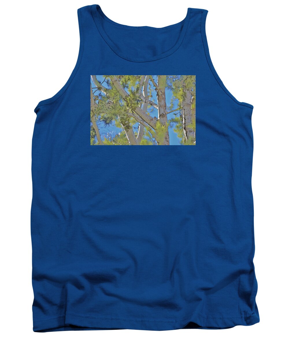 Linda Brody Tank Top featuring the photograph Tree Bright by Linda Brody
