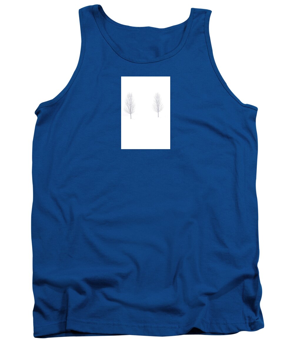 Snow Tank Top featuring the photograph Trees and Snow by Daniel Thompson