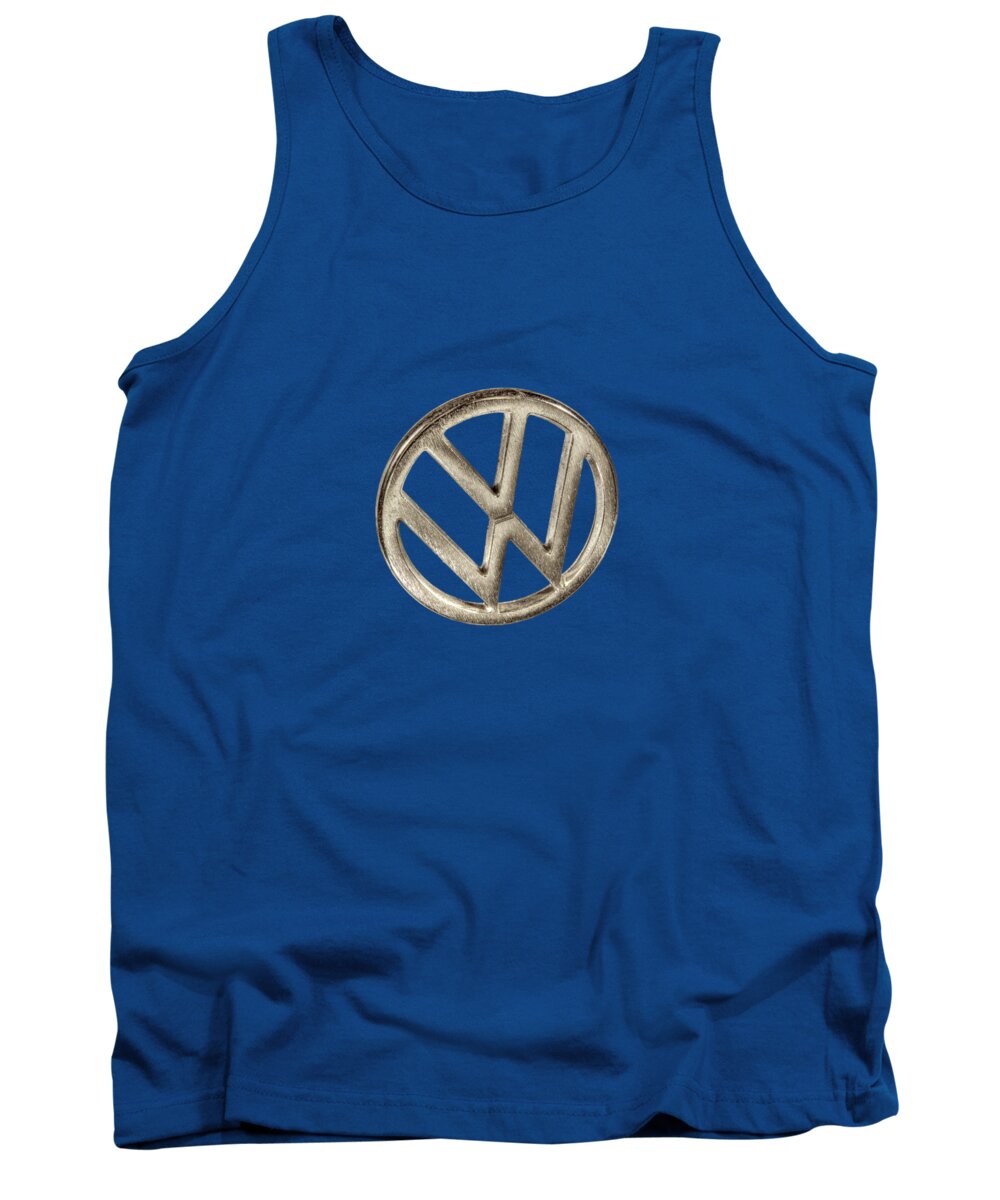 Automotive Tank Top featuring the photograph VW Car Emblem by YoPedro