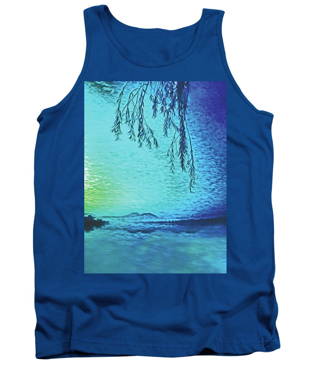China Tank Top featuring the photograph West Lake at Dawn by Dennis Cox