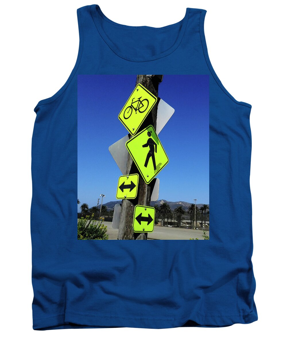 Signs Tank Top featuring the photograph What by Joe Palermo