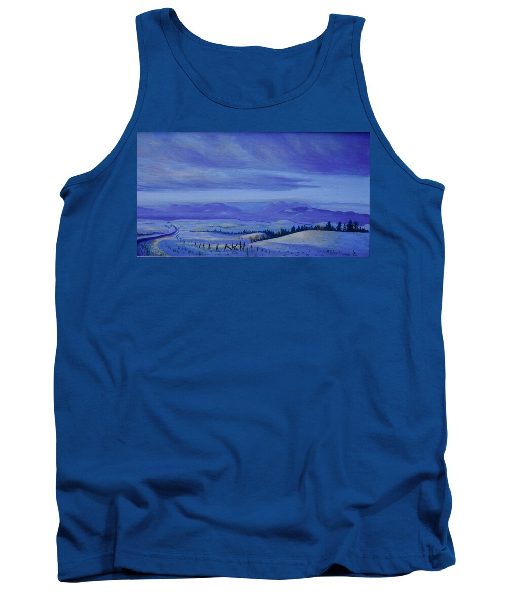  Tank Top featuring the painting Winding Roads by Barbel Smith