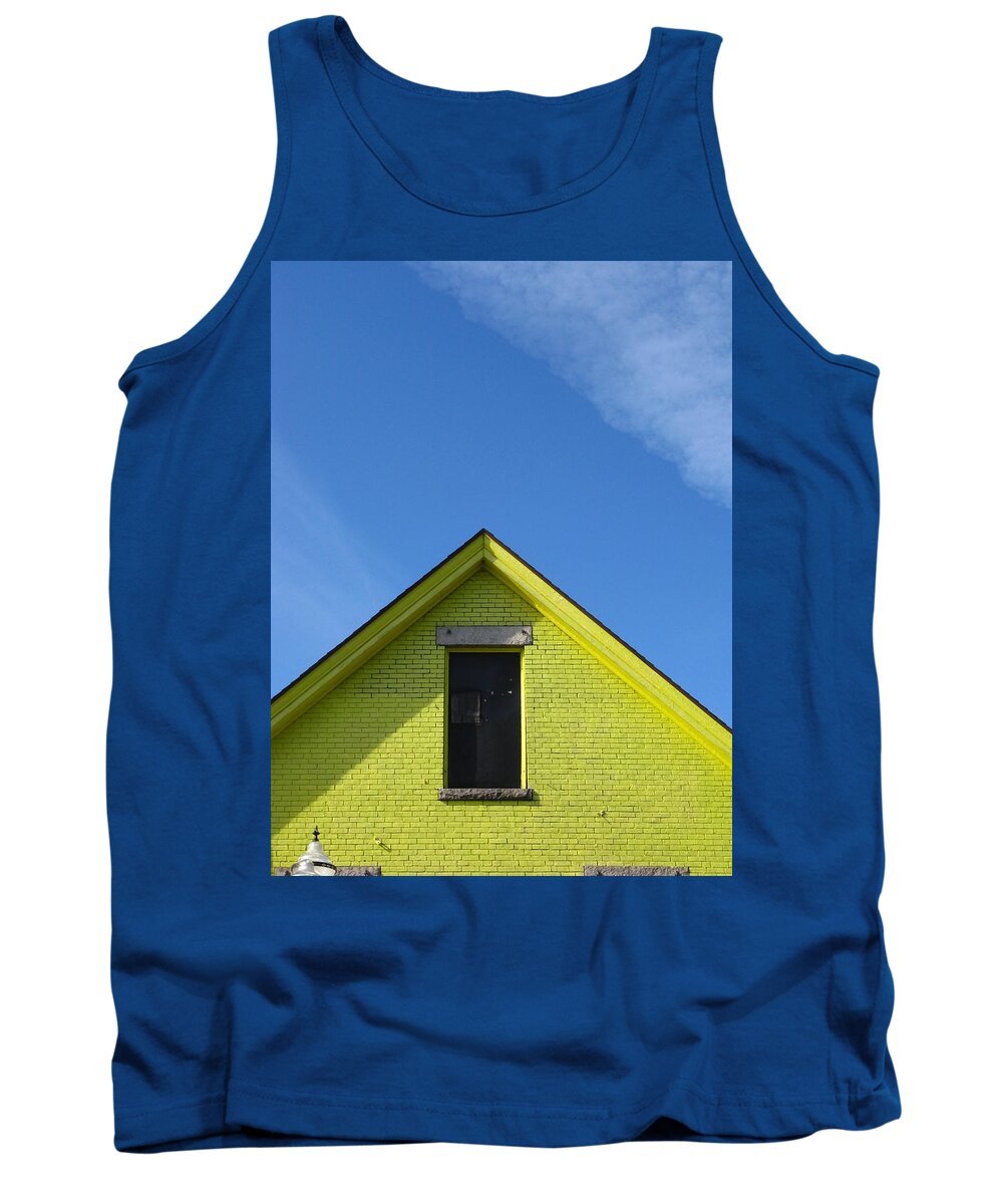 Vertical Tank Top featuring the photograph Yellow Peak by Bill Tomsa