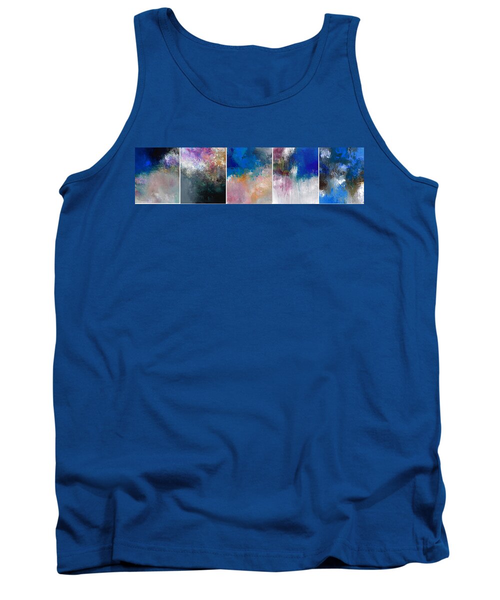 Abstract Tank Top featuring the painting All Together5 by Ron Halfant