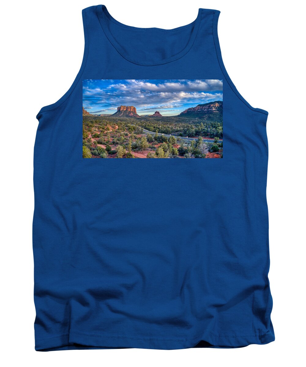 Sky Tank Top featuring the photograph Bell Rock Scenic View Sedona by Anthony Giammarino