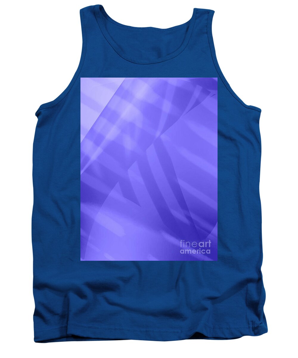 Abstract Tank Top featuring the photograph Abstract Art Tropical Blinds Ultraviolet by Itsonlythemoon -