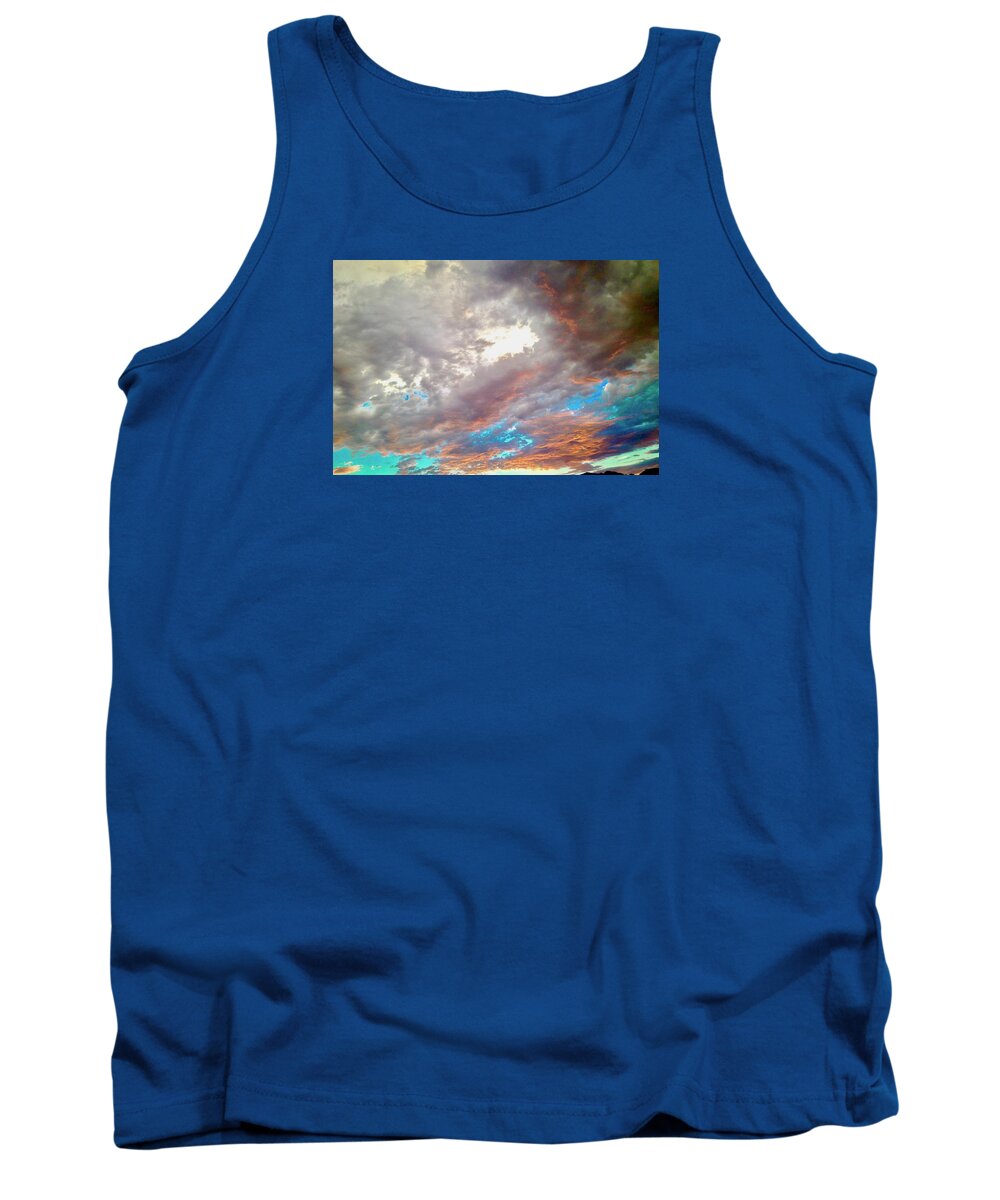Big Sky Tank Top featuring the photograph Hole in the Sky by Debra Grace Addison