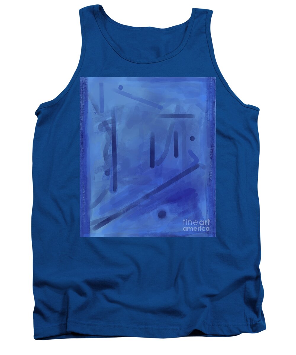 In The Blue Mist By Annette Marionneaux Stevenson Tank Top featuring the digital art In the Blue Mist by Annette M Stevenson