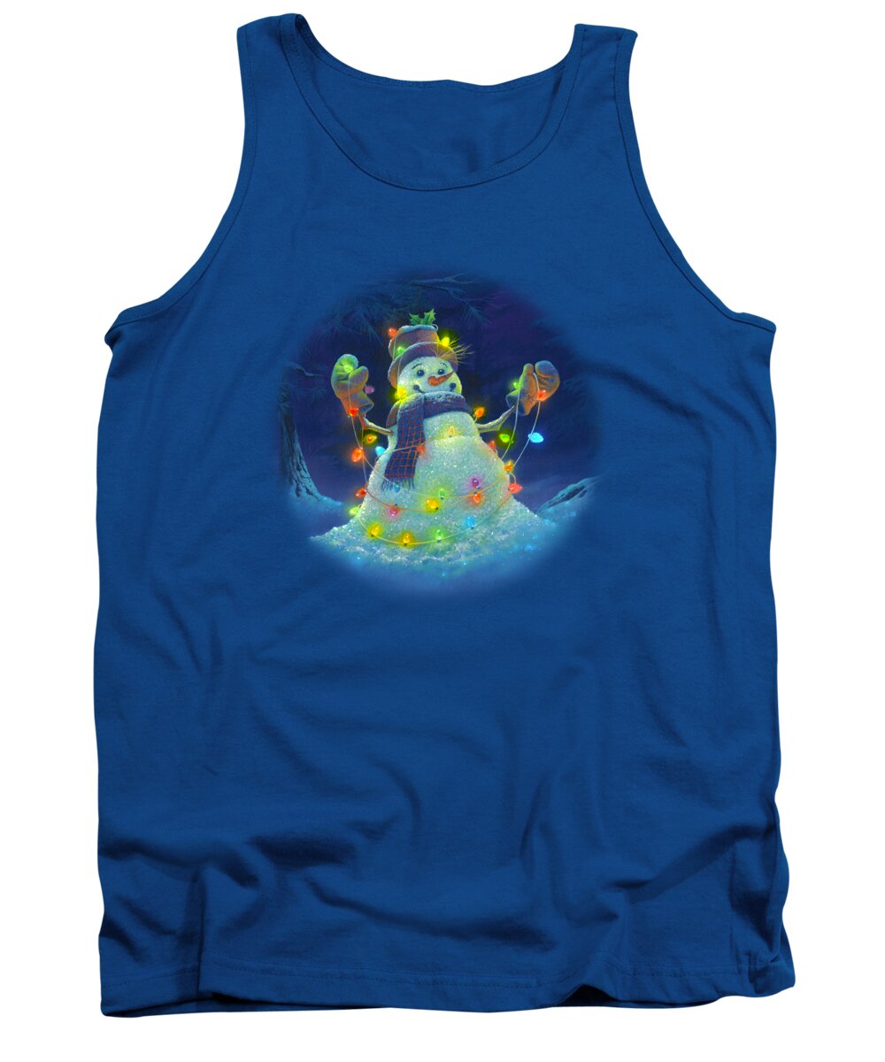 #faaAdWordsBest Tank Top featuring the painting Let it Glow by Michael Humphries