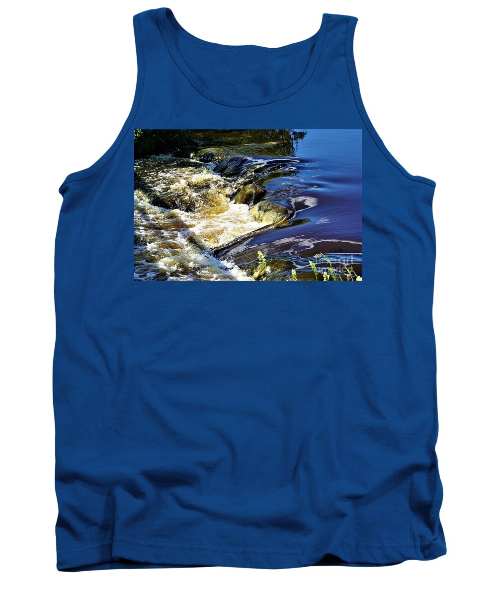Water Tank Top featuring the photograph Little Bitty Waterfall by Merle Grenz
