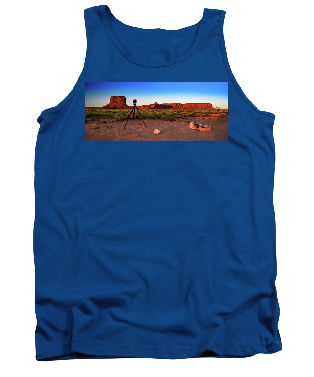 Monument Valley Tank Top featuring the photograph Monument Valley Shoot by Phil Abrams