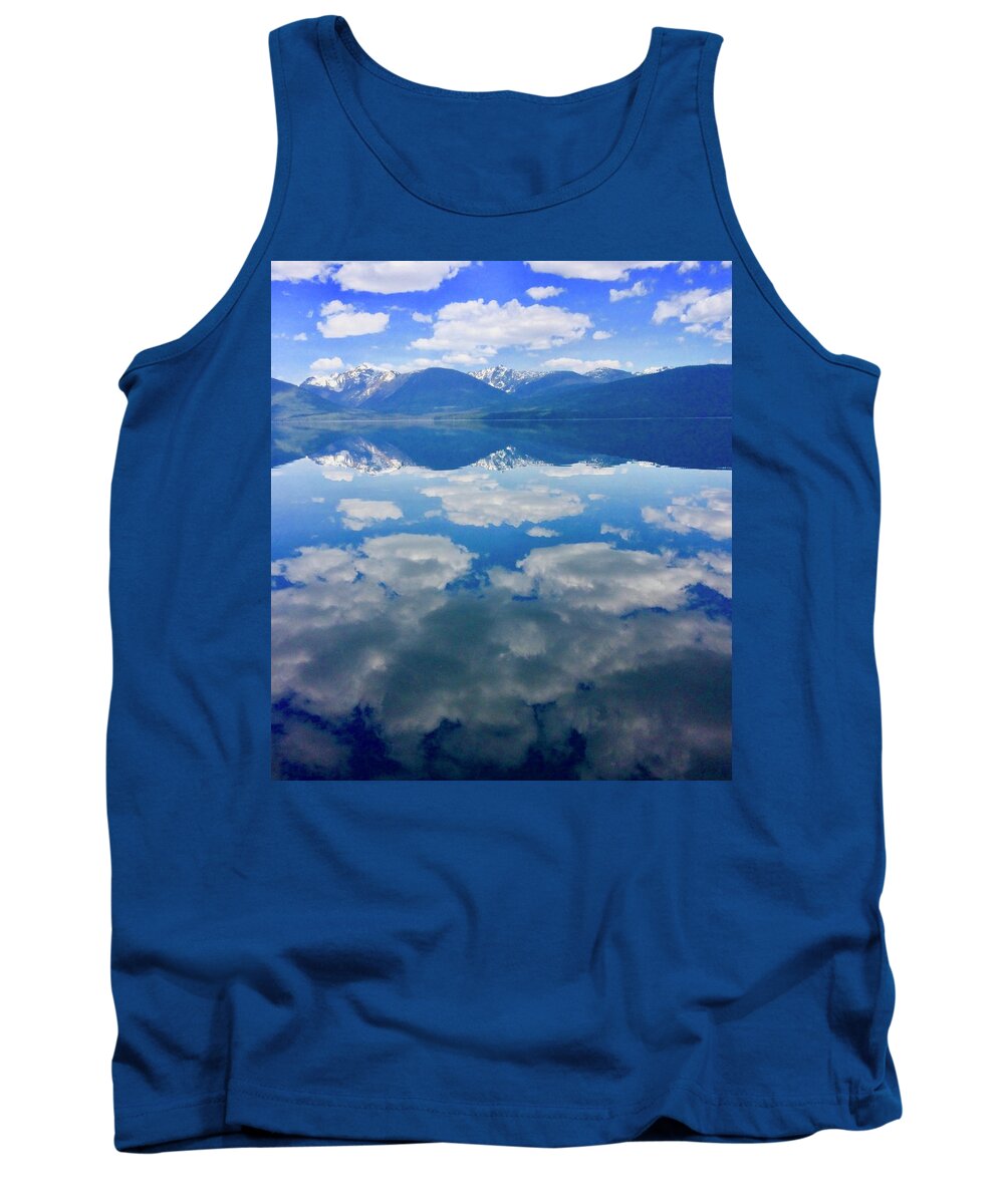 Murtle Lake Tank Top featuring the photograph Murtle Lake Clouds by Gregory Merlin Brown