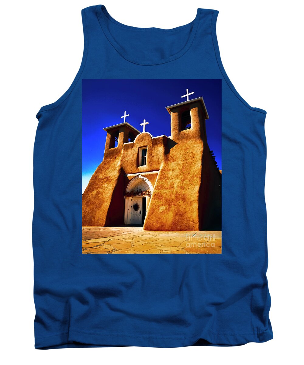 Santa Tank Top featuring the photograph Ranchos Church XXXII by Charles Muhle