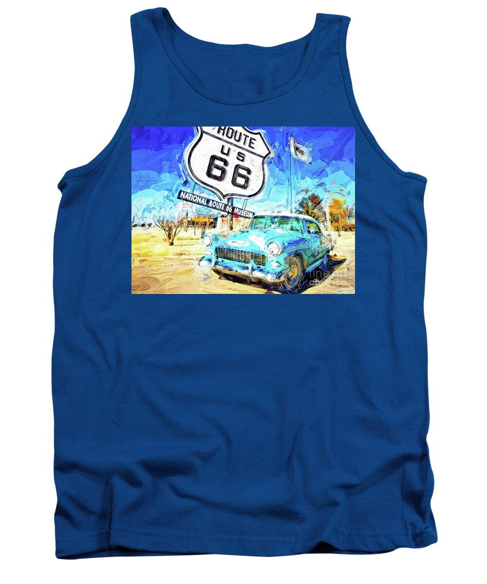 Carol M Highsmith Tank Top featuring the photograph Route 66 Roadtrip by Jack Torcello