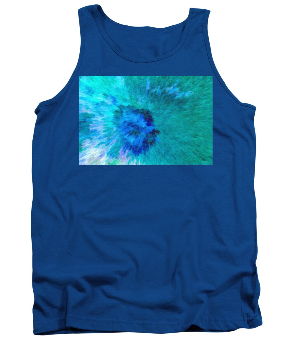 Blue Tank Top featuring the photograph Sixty Shades of Blue by Diane Lindon Coy