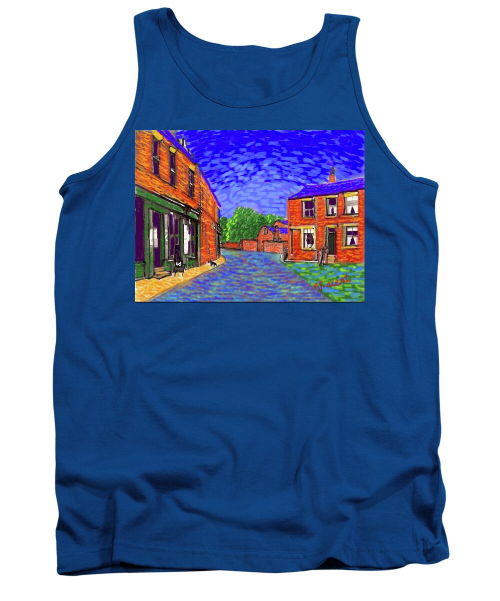 Ipad Painting Tank Top featuring the painting What if...Vincent went to Gildersome by Glenn Marshall