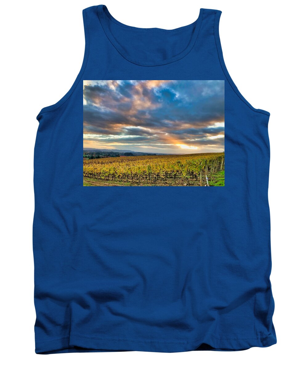 Willamette Tank Top featuring the photograph Willamette Valley in Fall by Brian Eberly