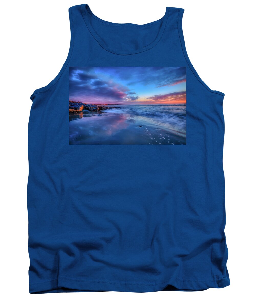 Ogunquit Tank Top featuring the photograph A Fresh Start by Penny Polakoff