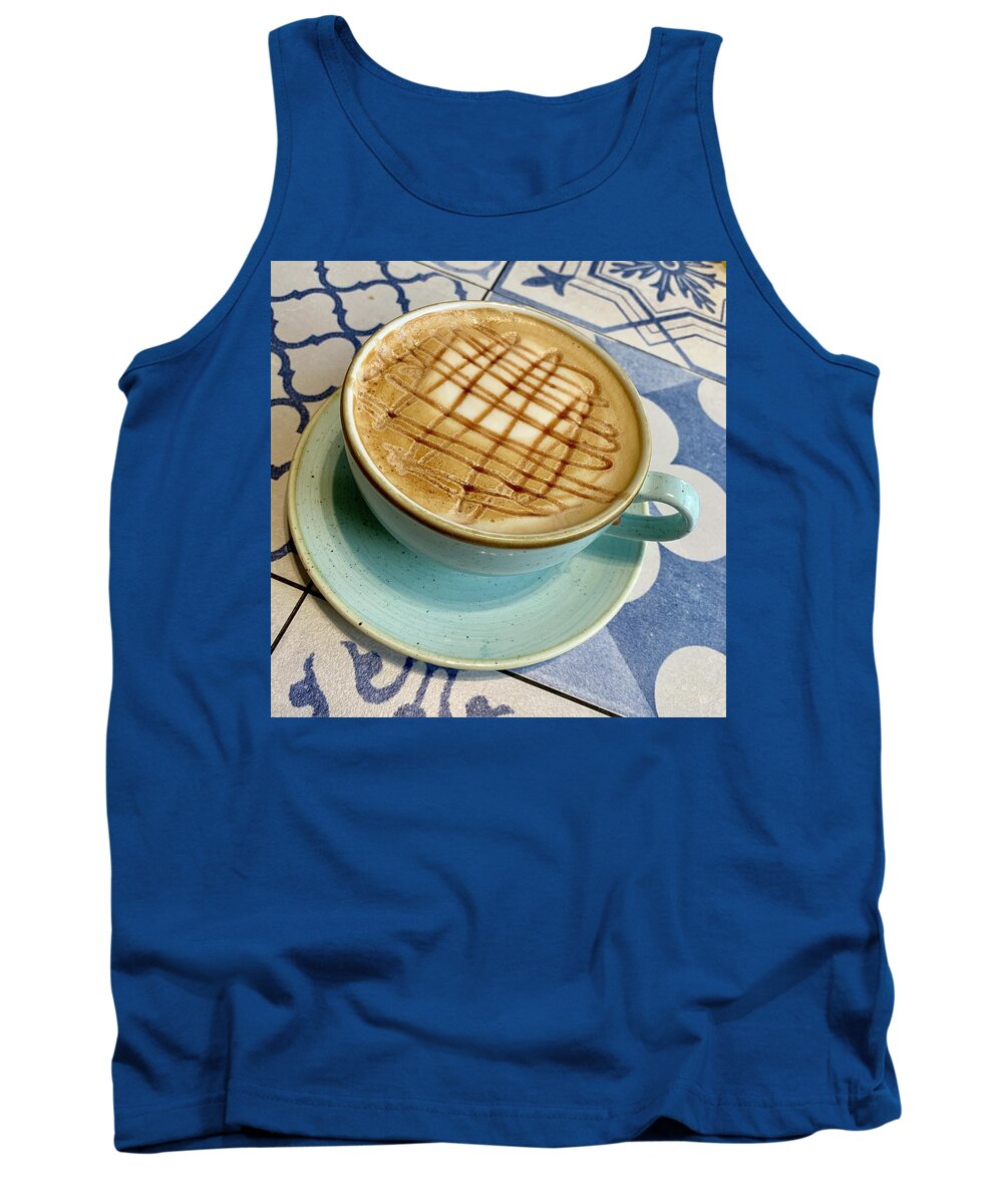 Cup And Saucer Tank Top featuring the photograph Another Coffee by Neil R Finlay