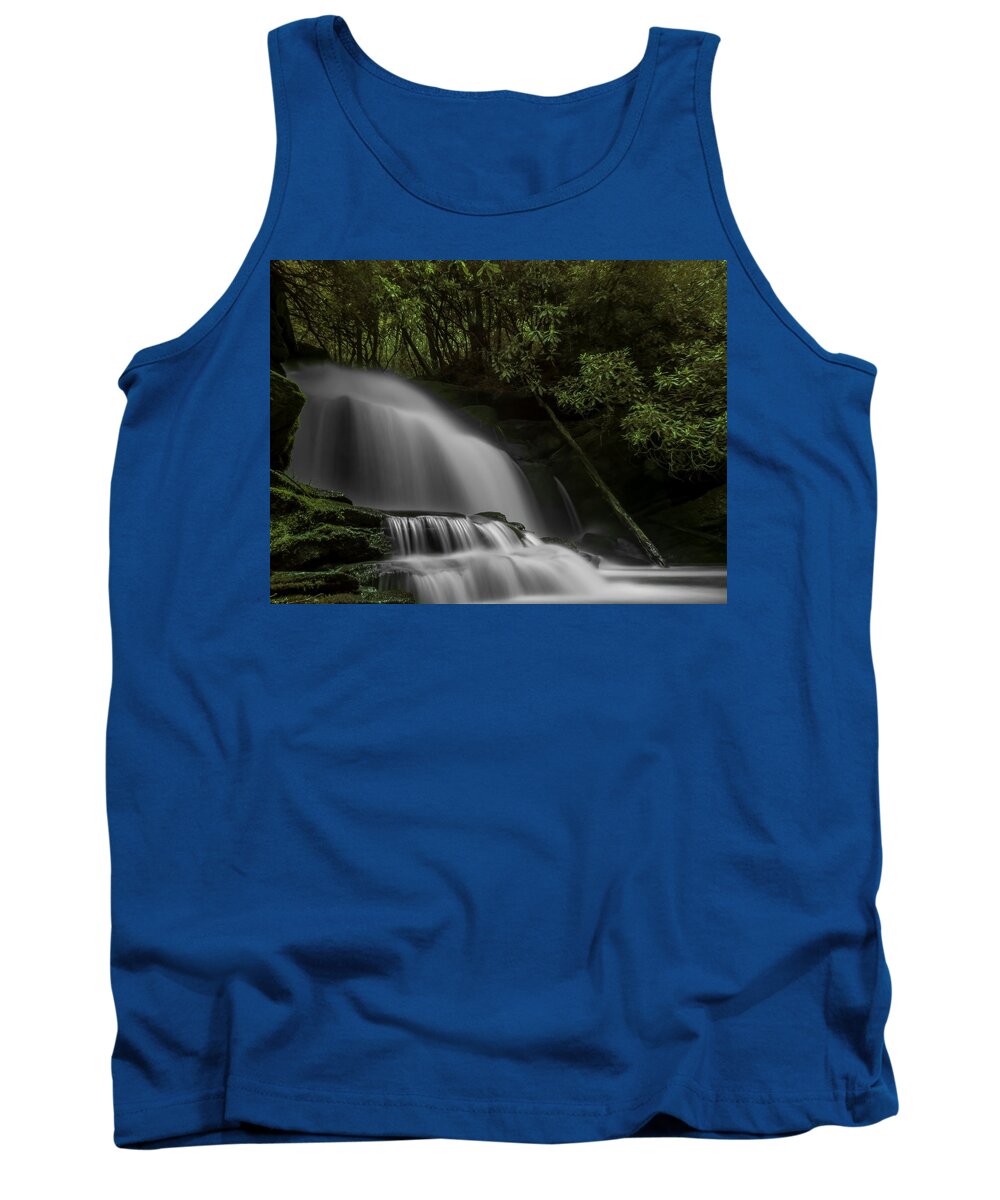 Waterfall Tank Top featuring the photograph Lemon Falls North Carolina I by Patti Deters