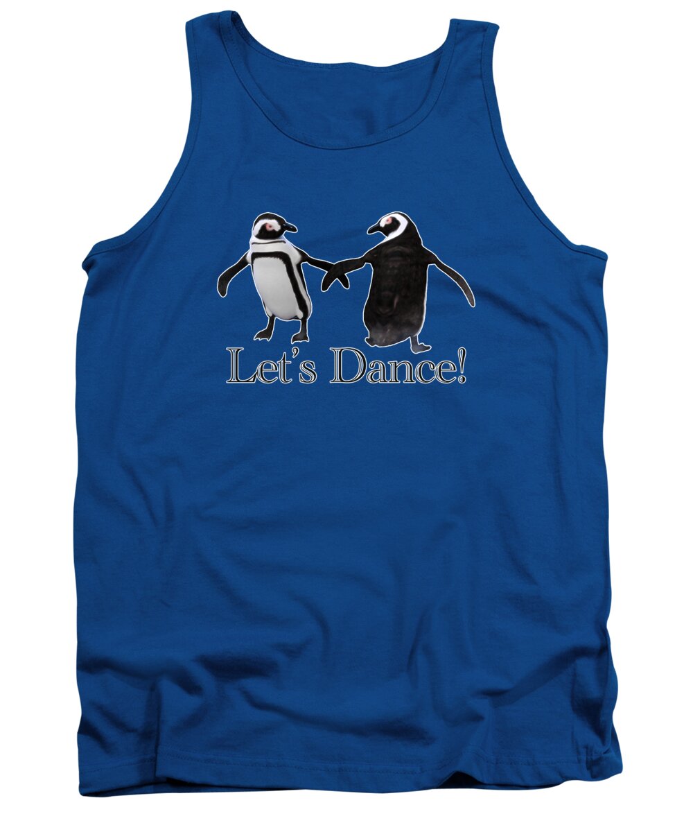 Penguin Dance Tank Top featuring the digital art Penguin Dance by Two Hivelys