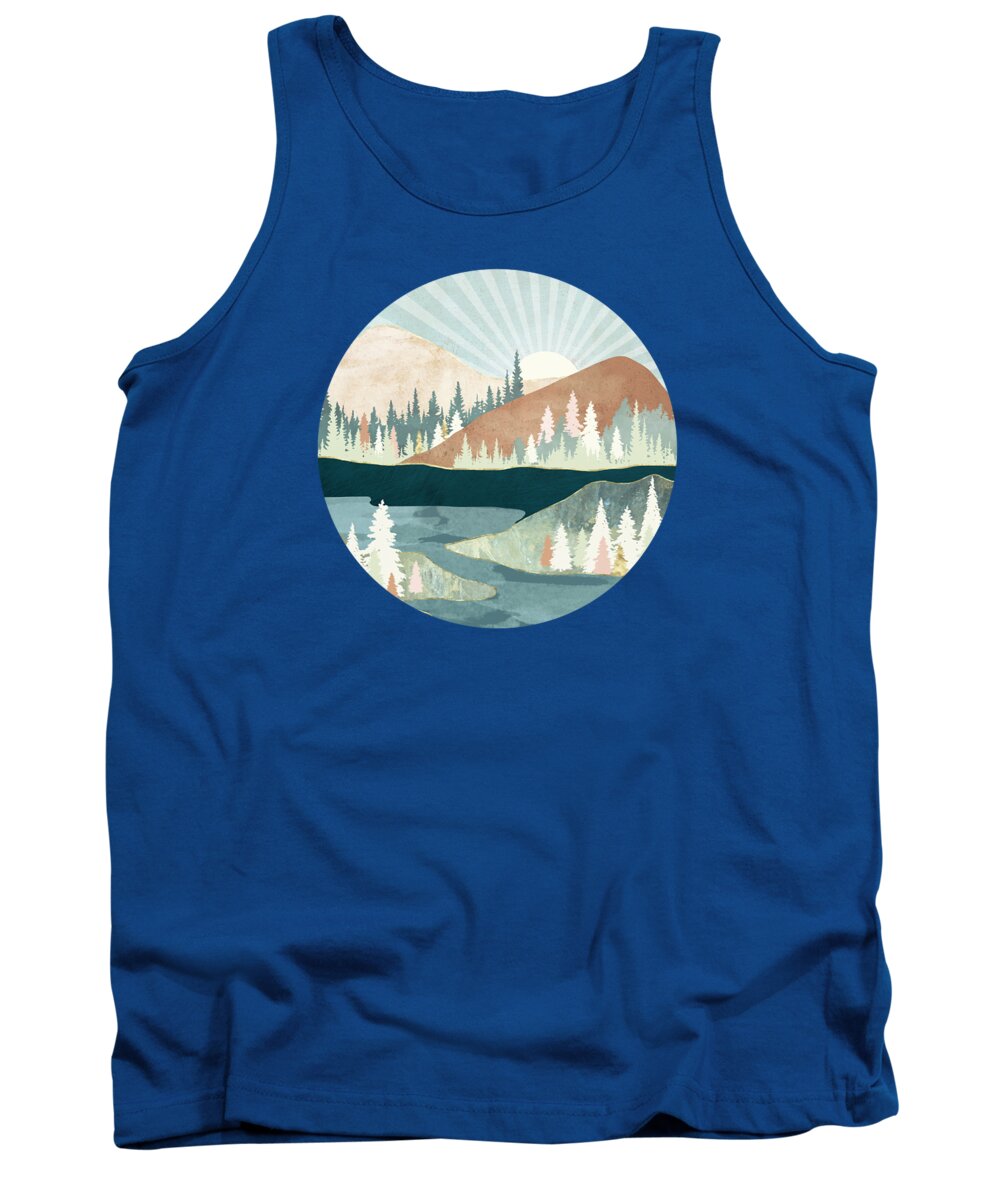Autumn Tank Top featuring the digital art Autumn Sun by Spacefrog Designs