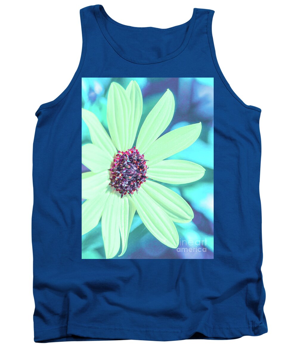 Sunflower Tank Top featuring the photograph Beachy colors sunflower by Joanne Carey