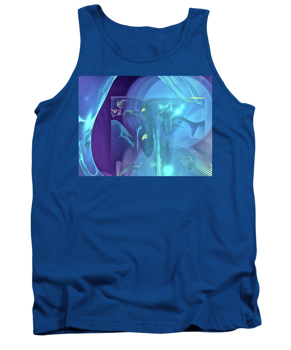 Art Tank Top featuring the digital art Behind the Myth by Jeff Iverson