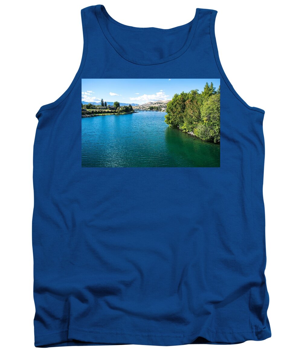 Blue And Green Lake Chelan Tank Top featuring the photograph Blue and Green Lake Chelan by Tom Cochran
