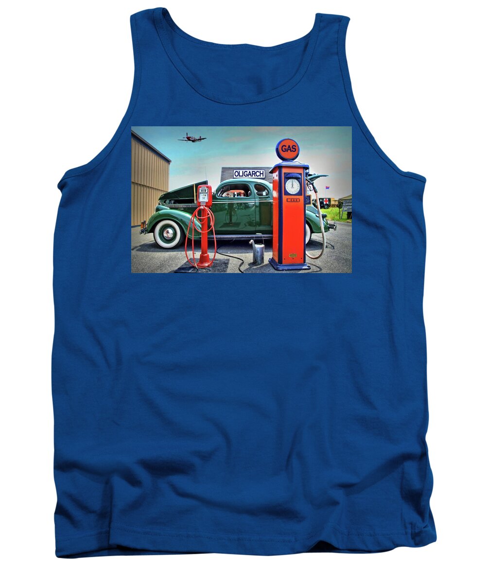 Gas Tank Top featuring the photograph Ding Ding for Service by DJ Florek