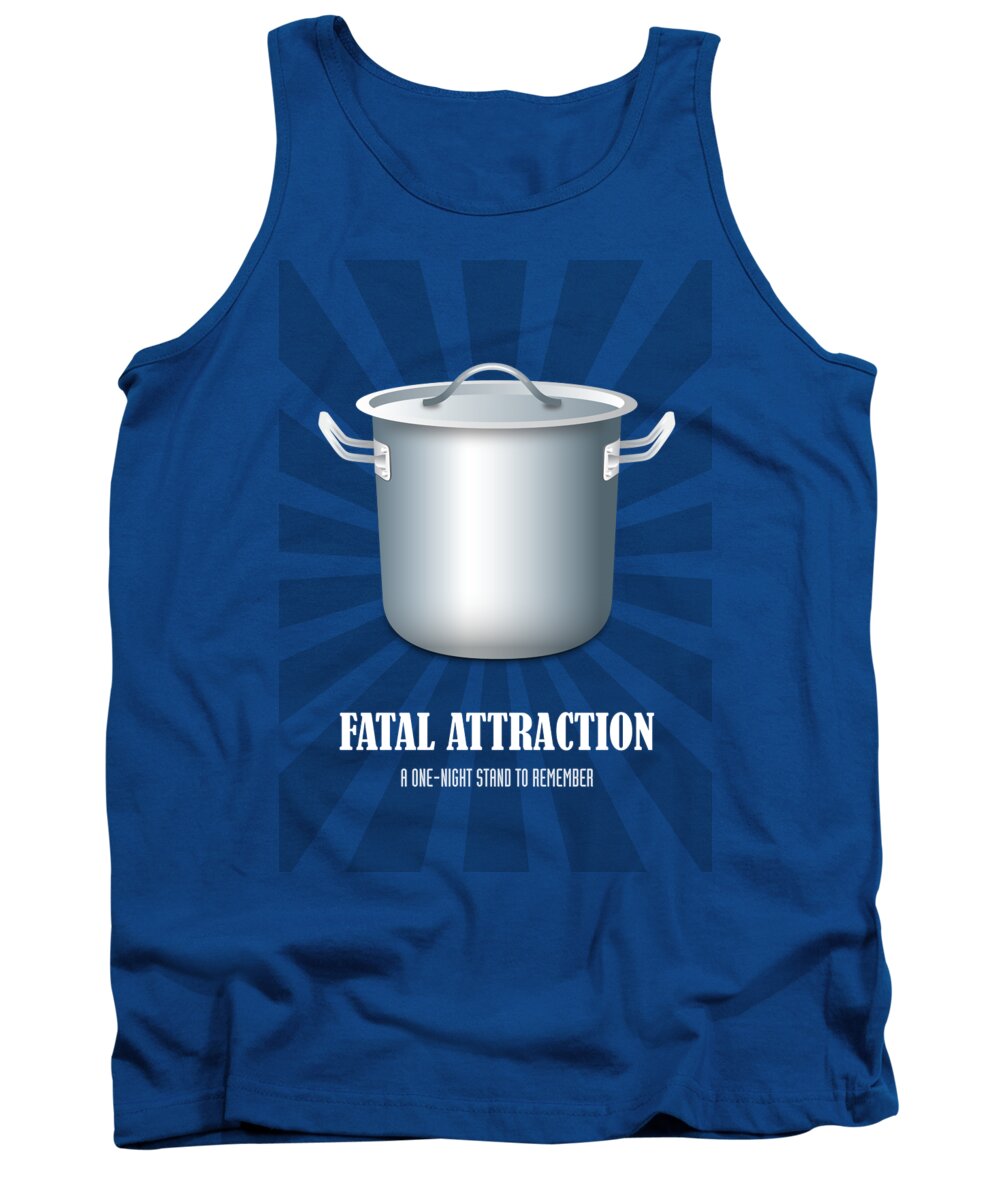 Fatal Attraction Tank Top featuring the digital art Fatal Attraction - Alternative Movie Poster by Movie Poster Boy
