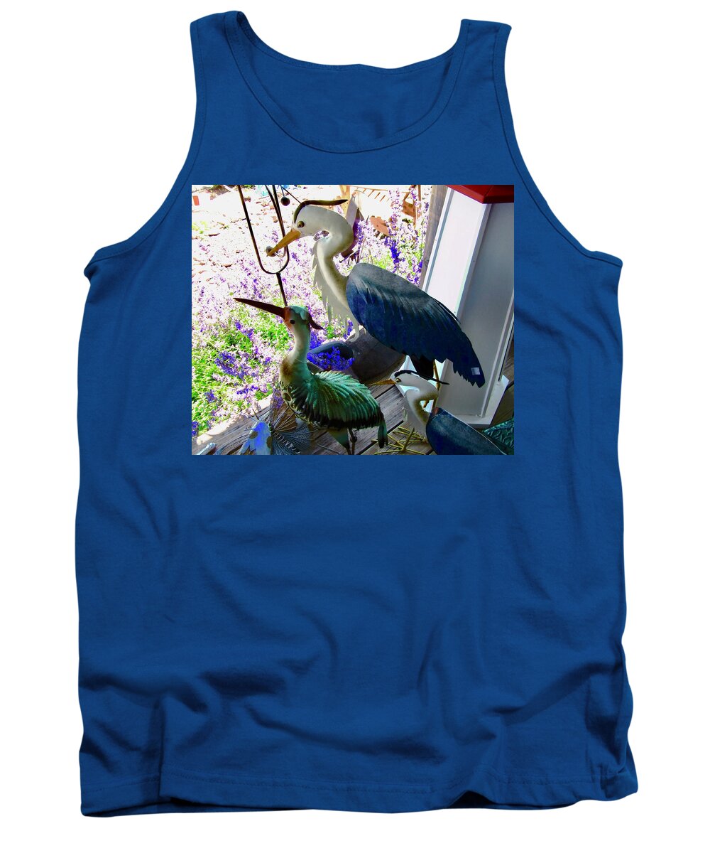 Birds Tank Top featuring the photograph Herons by Stephanie Moore