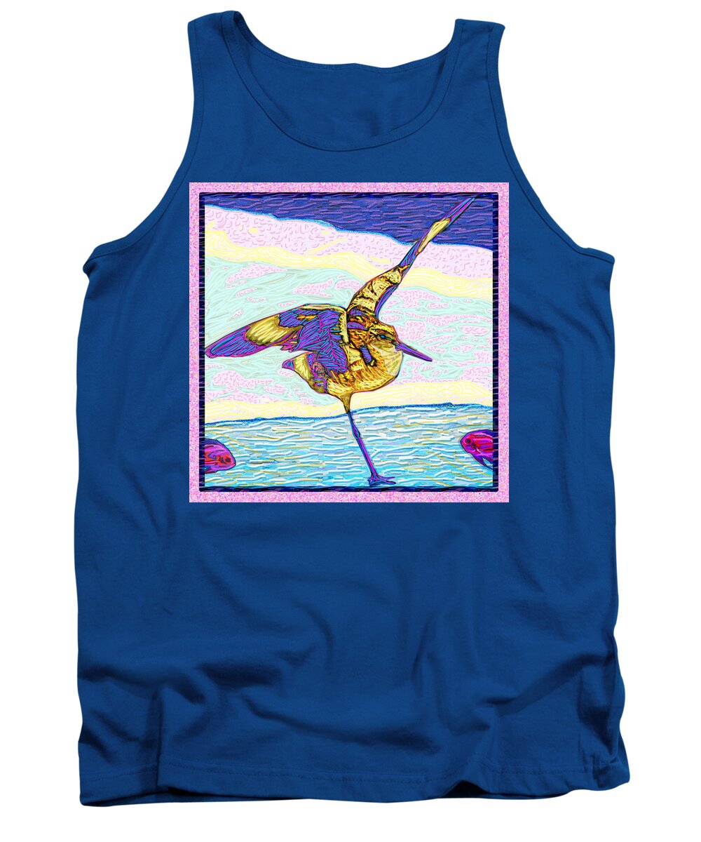 St. Augustine Tank Top featuring the digital art In Flight by Rod Whyte
